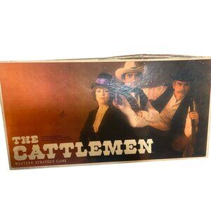 Vintage The Cattlemen Western Strategy Board Game Selchow & Righter Estate 1977